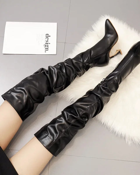 Bota Cano Alto Feminina Anita